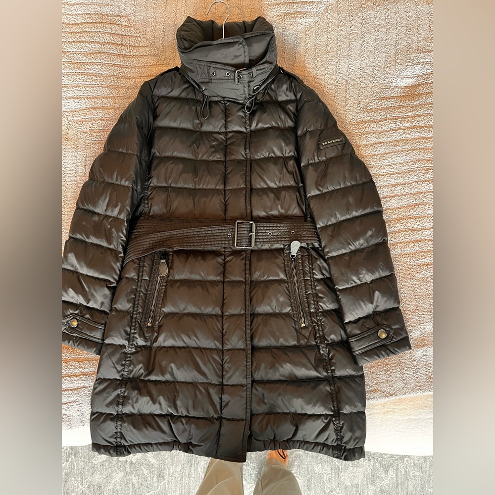 Burberry Black Belted Puffer Jacket